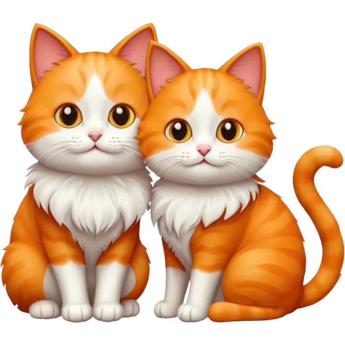 Un gato con otro gato emoji