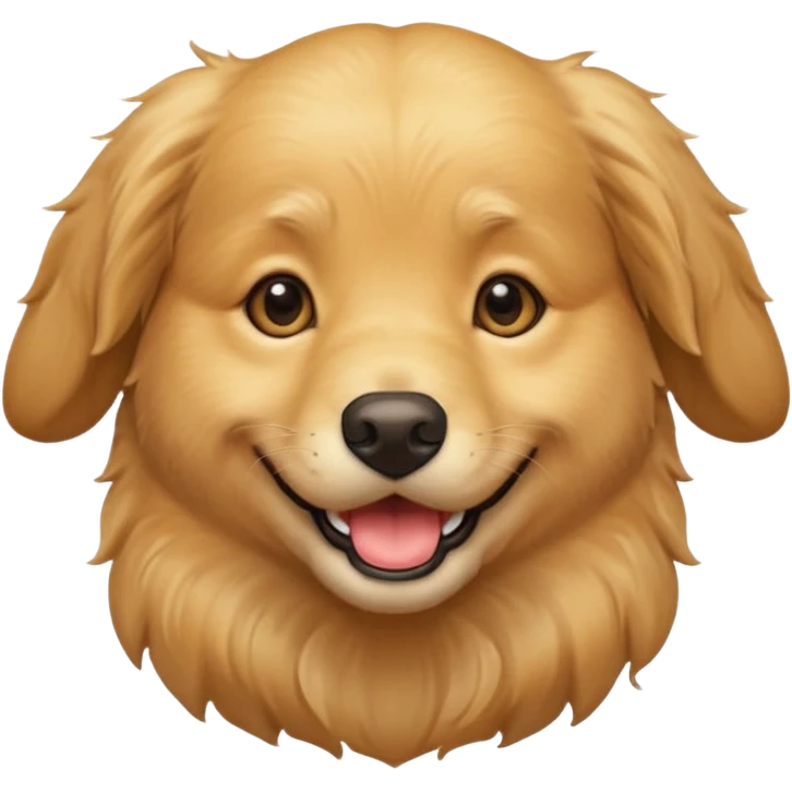 Cute golden retriever  emoji