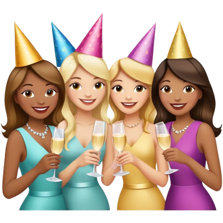 Girly bachelorette party emoji
