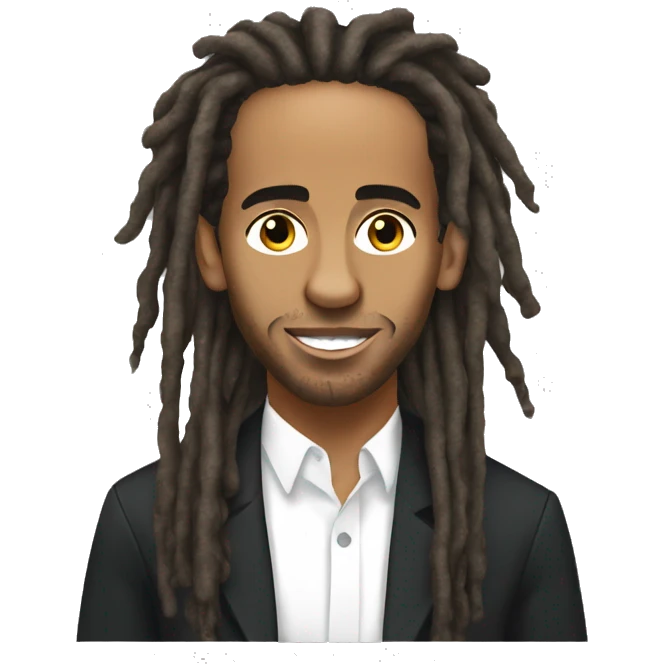 Lewis Hamilton with dreads  emoji