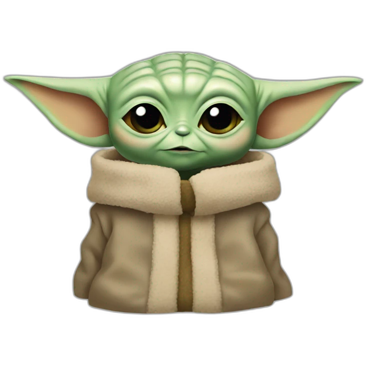 head of baby yoda emoji