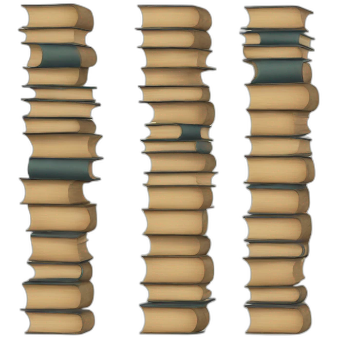 standing books emoji