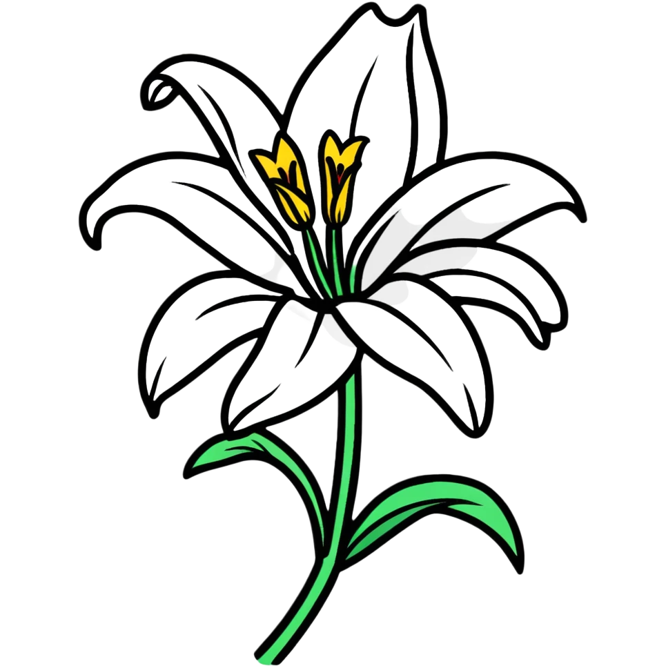 lily flower emoji