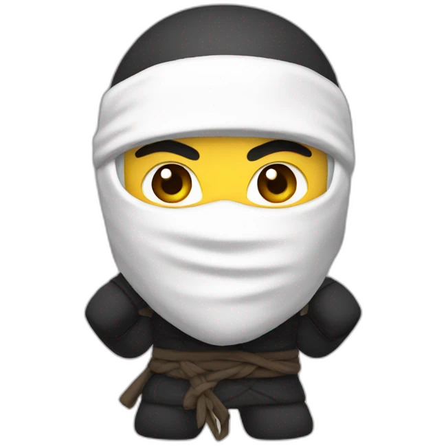 white ninja emoji