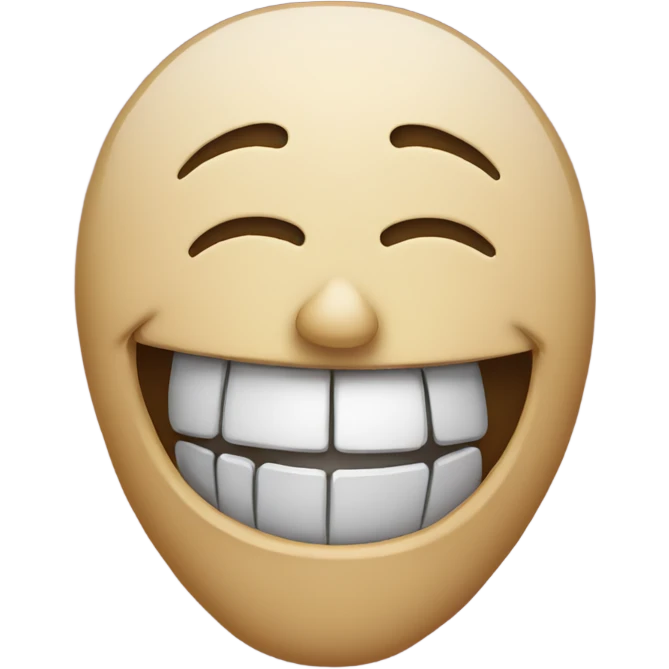 Dead laughing face emoji