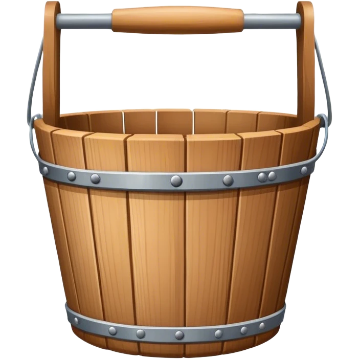 wooden bucket emoji