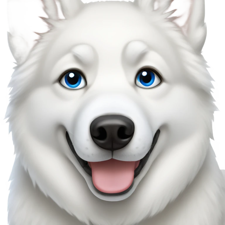white husky blue eyes emoji