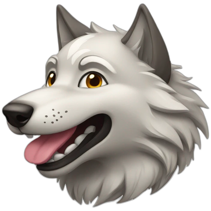 Happy Wolf emoji
