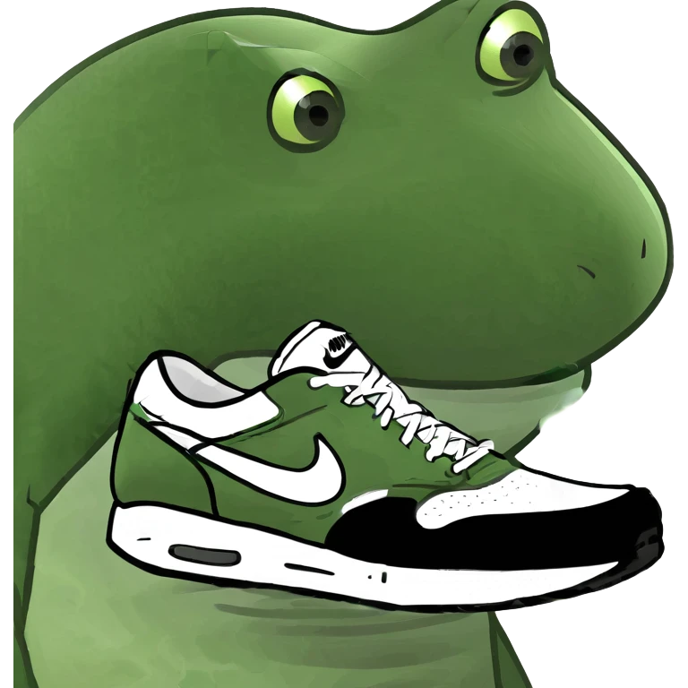 Shark with Nike shoes on  emoji