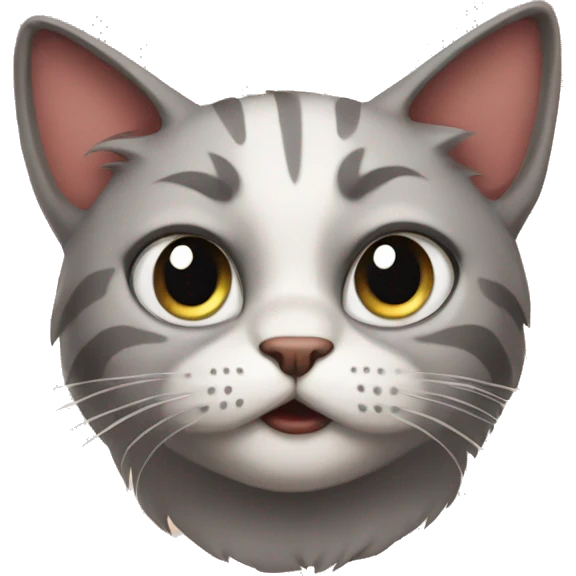 Mad cute cat  emoji