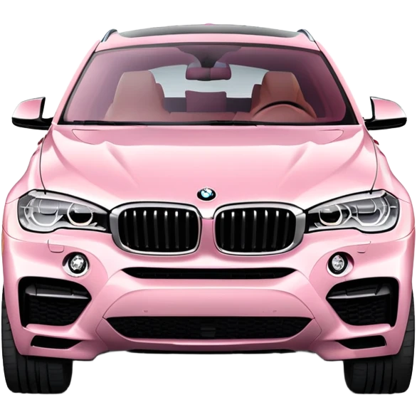 light pink bmw x6 car emoji