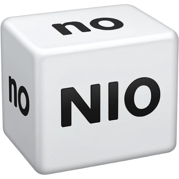 Прямоугольная плашка белого текста с черным текстом No emoji