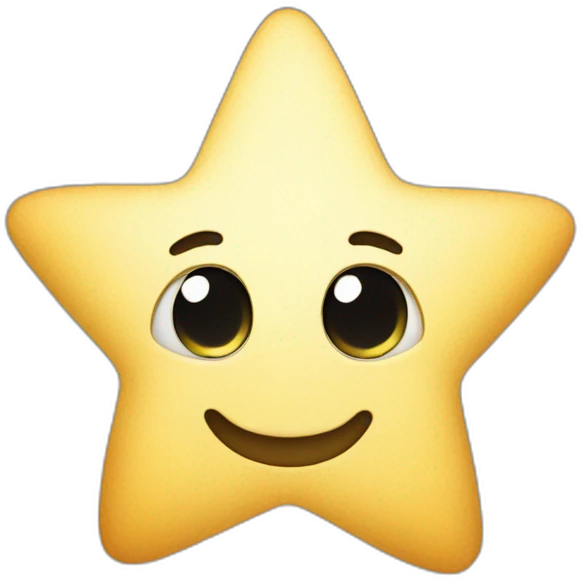 a star in a sky filled with clouds emoji