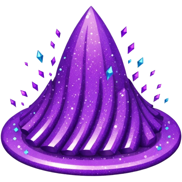 glitter purple and cian bin emoji