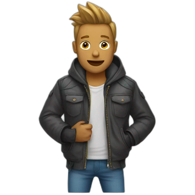 crazy jacket emoji