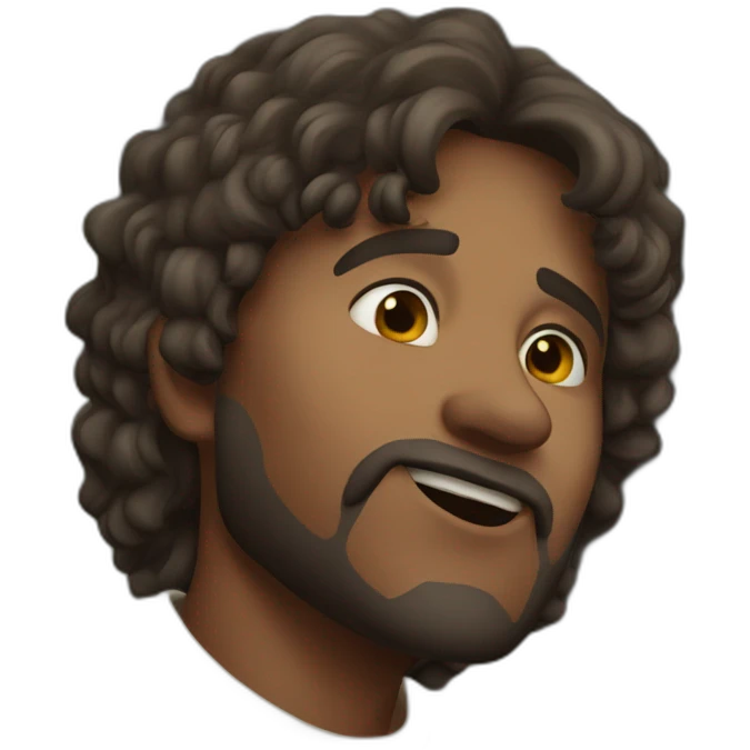 cool guy in blue shirt emoji