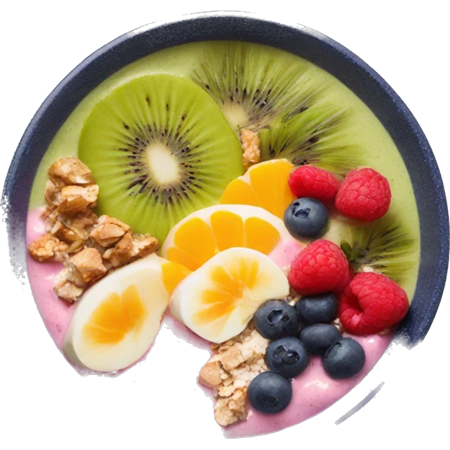 costal pretty smoothie bowl emoji