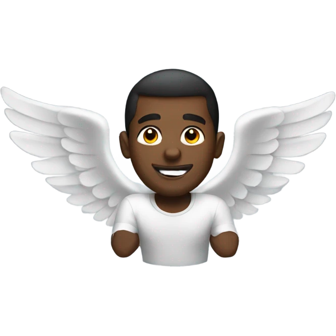 Black guy flying  emoji