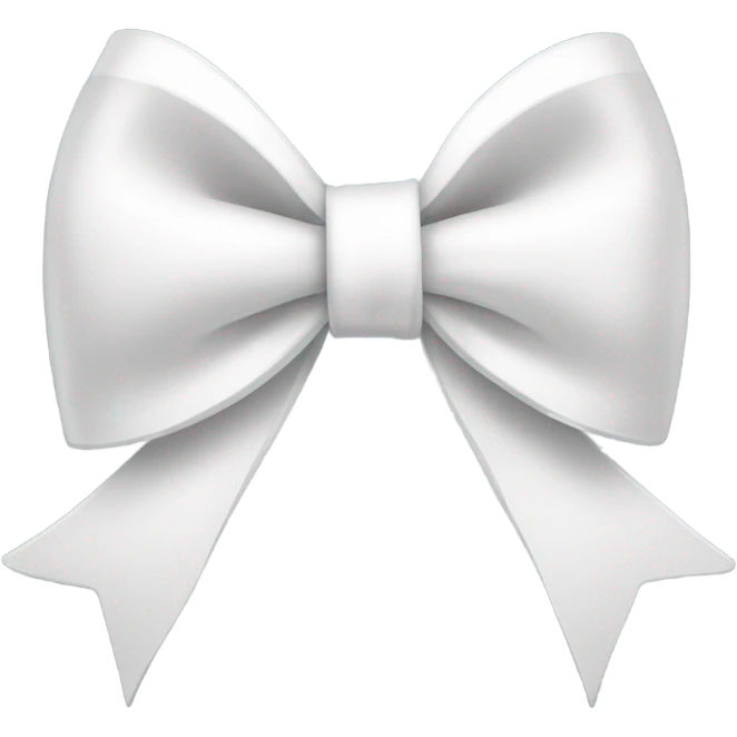 white bow emoji