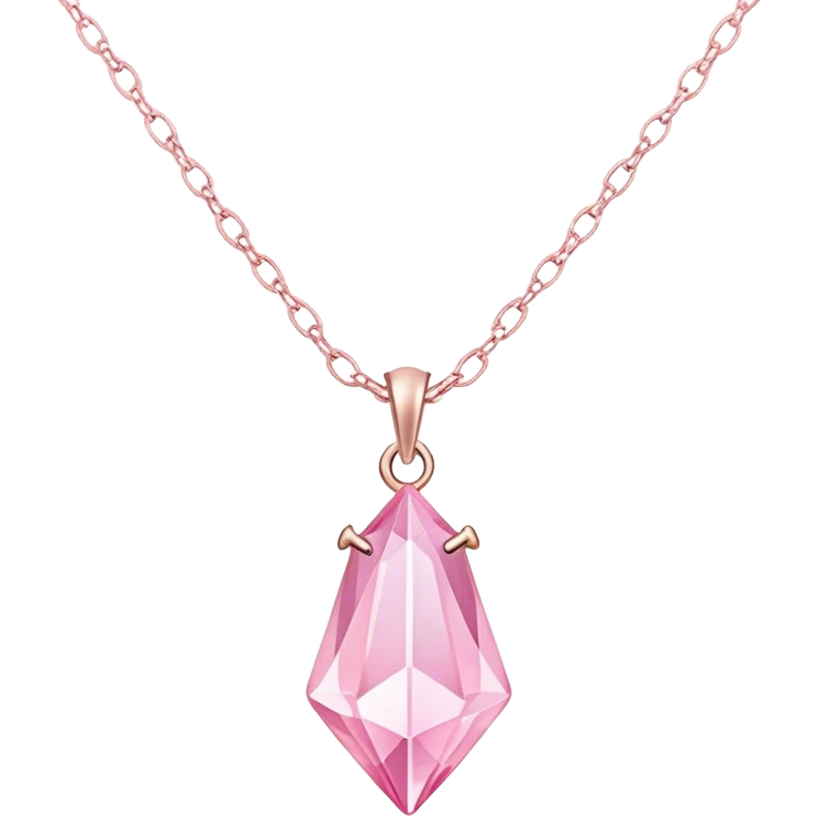 The crystal necklace from the disney movie atlantis but it's pastel pink emoji