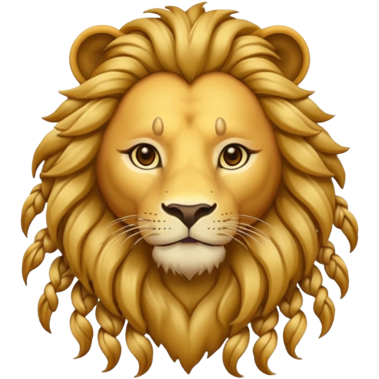lion with braids emoji