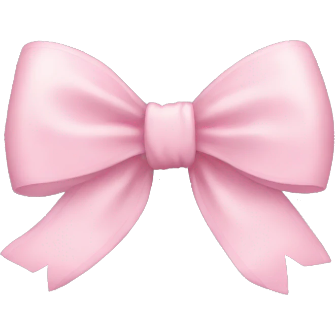 light pink bow emoji