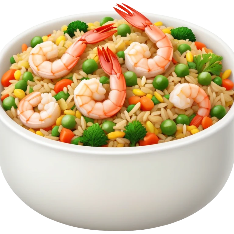 Shrimp fried rice  emoji