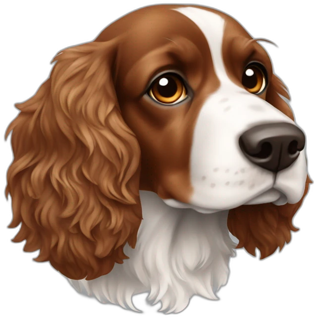 Spaniel cocker tricolor emoji