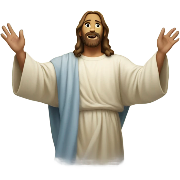 Jesus in heaven emoji
