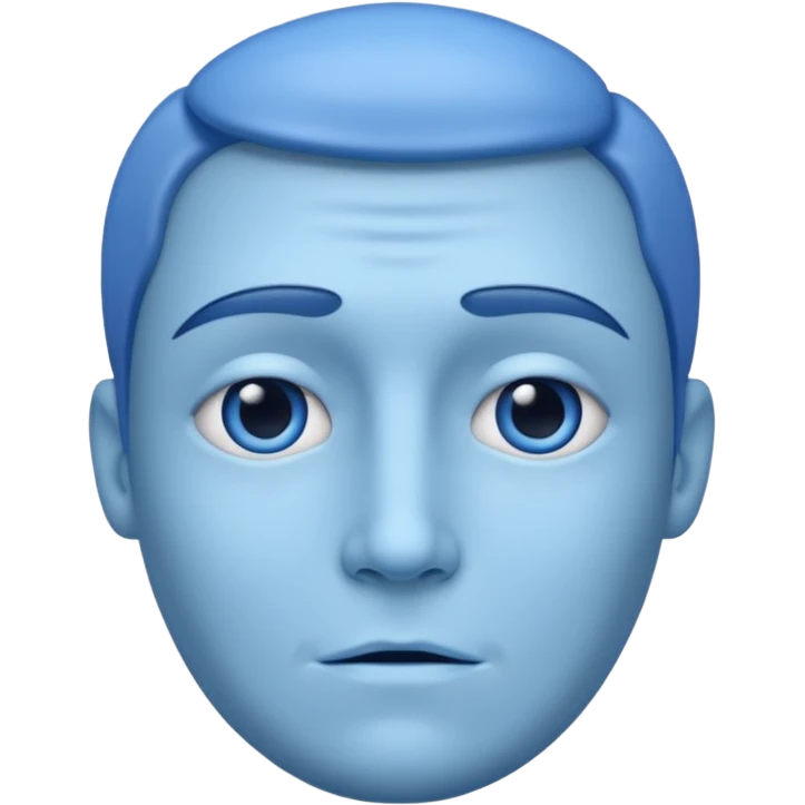 blue face  emoji