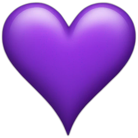 Purple heart emoji