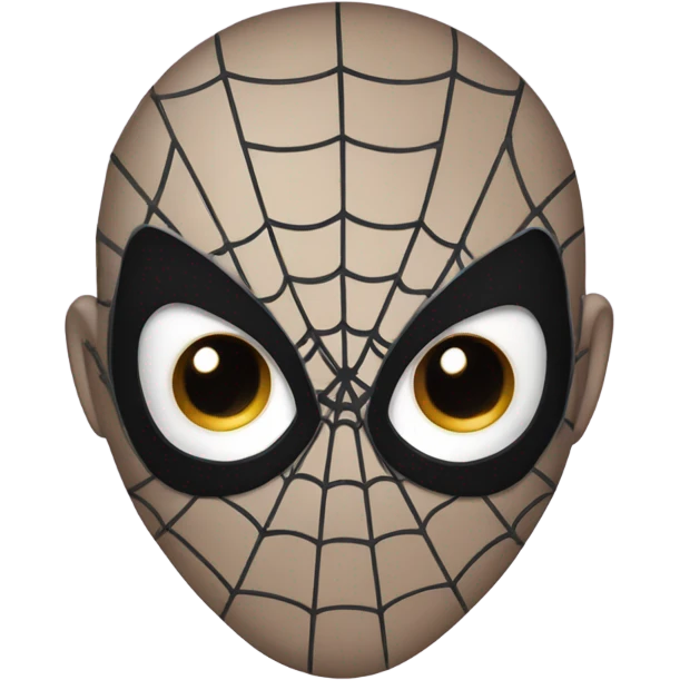 Marvel spiderman mask emoji style emoji