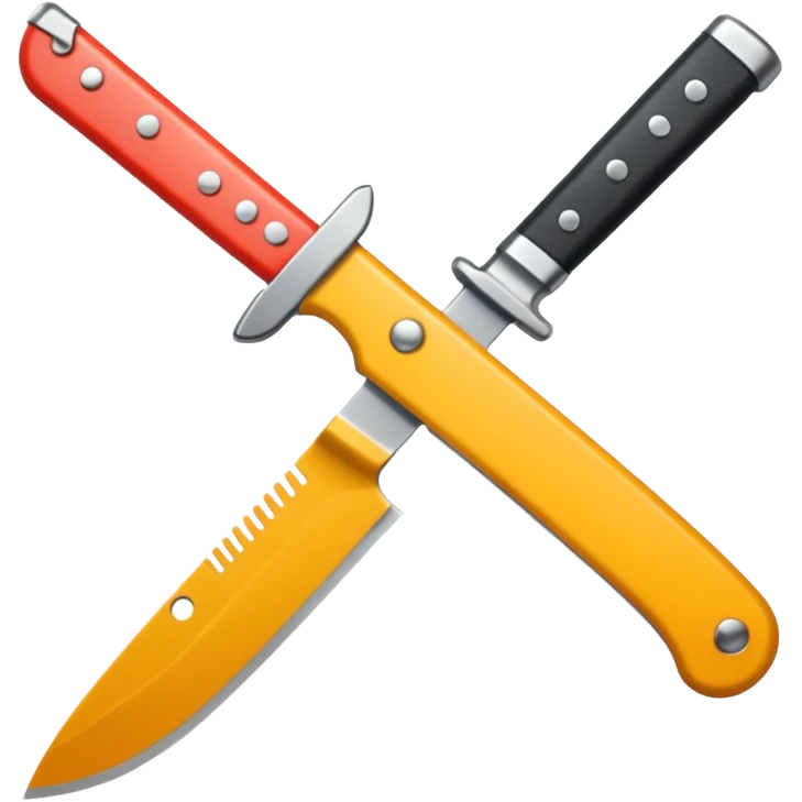 knife with little bows around it emoji