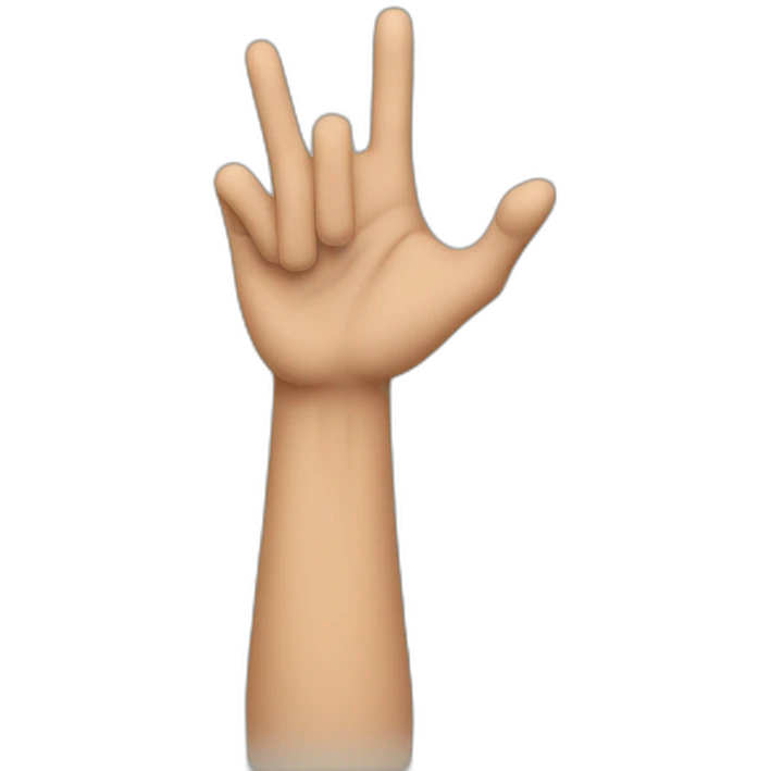 Raise one's hand emoji