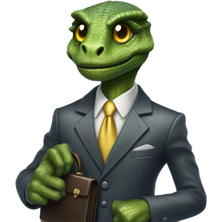 capitalist reptilian emoji