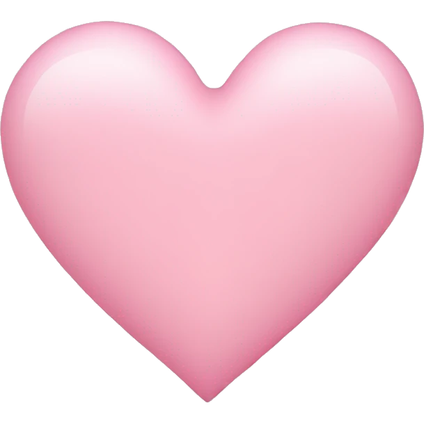 Light pink heart  emoji