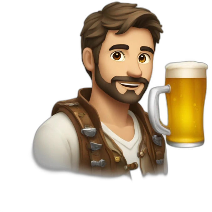 arnaud tsmare drink a beer emoji