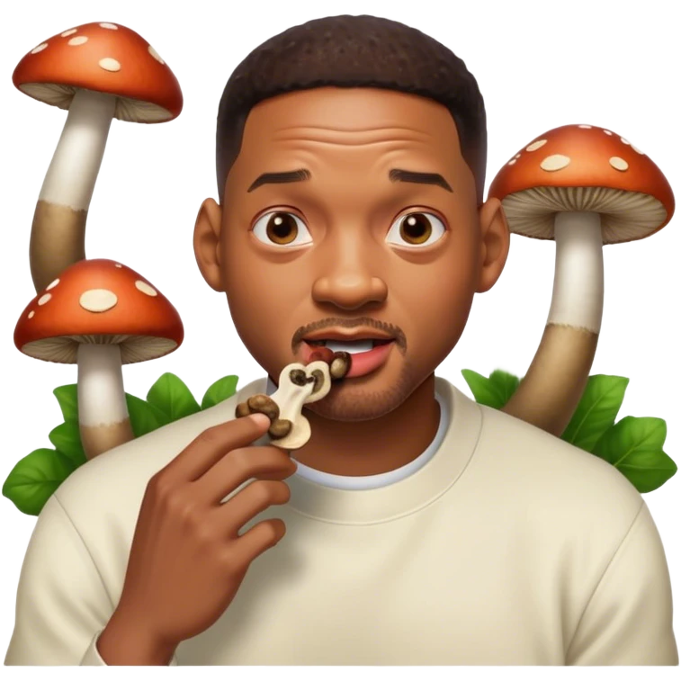 Will smith eating mushrooms emoji