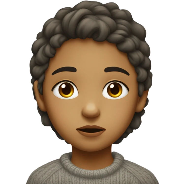Depressed girl  emoji