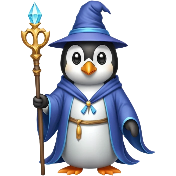 Penguin Wizard emoji