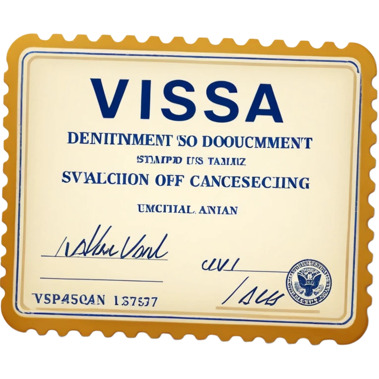 American visa  emoji