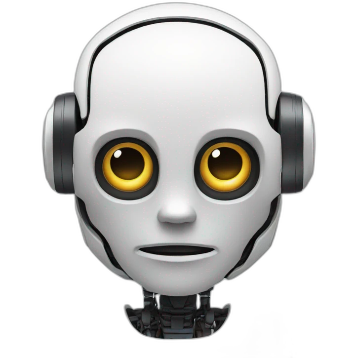 Broken humanoid robot emoji