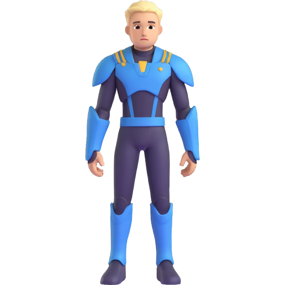 Viktor from League of Legends, detailed, iconic, recognizable, full body, no text, neutral background, suitable for use as an emoji or icon emoji