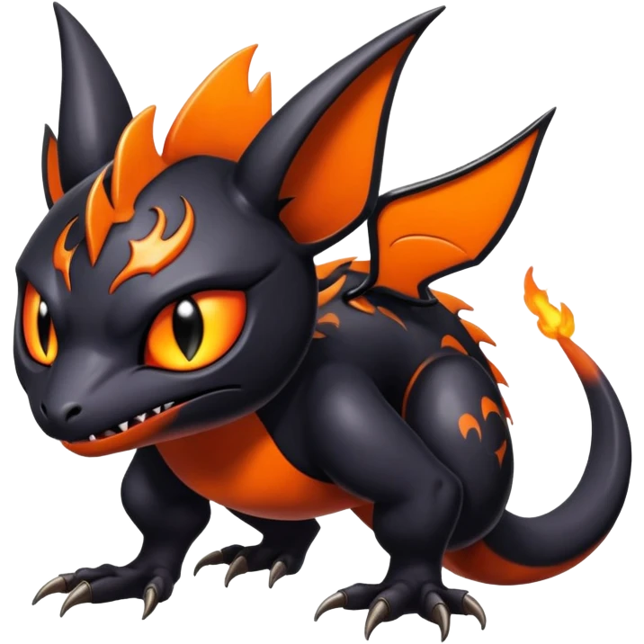 Shiny Epic Evil Badass Dark Noibat-Salandit-Litten-Hybrid emoji