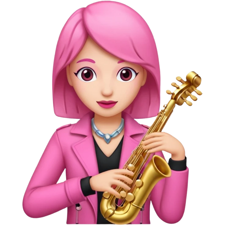 pink musician woman  emoji