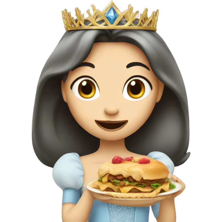 princess eating  emoji