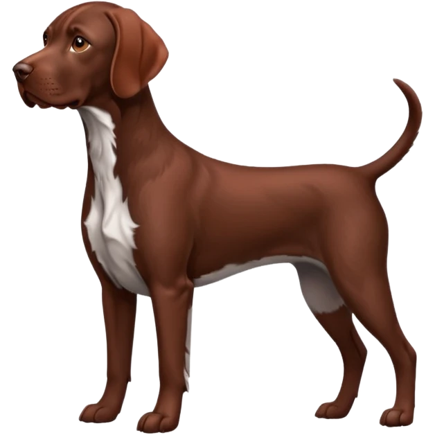 reddish brown german short haired pointer emoji