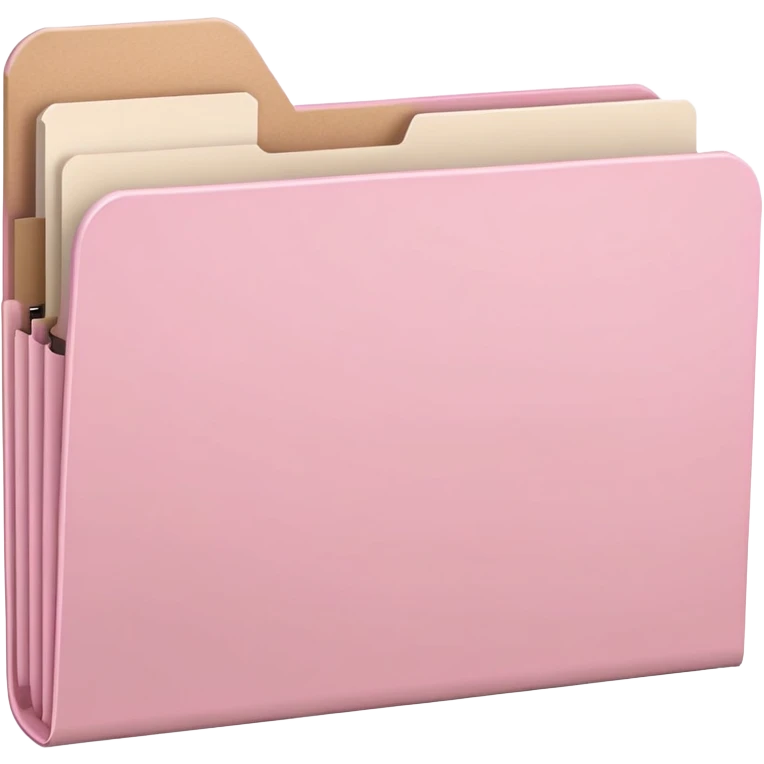 Light pink file folder emoji