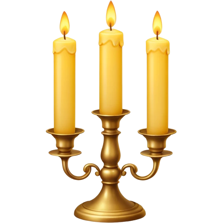 Shabbat two candles in candlesticks emoji