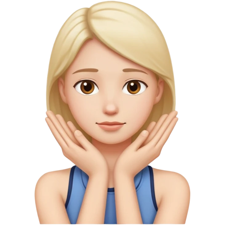 arms across holding neck emoji